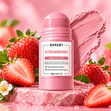 Lumora Strawberry Clay Mask Stick with strawberries